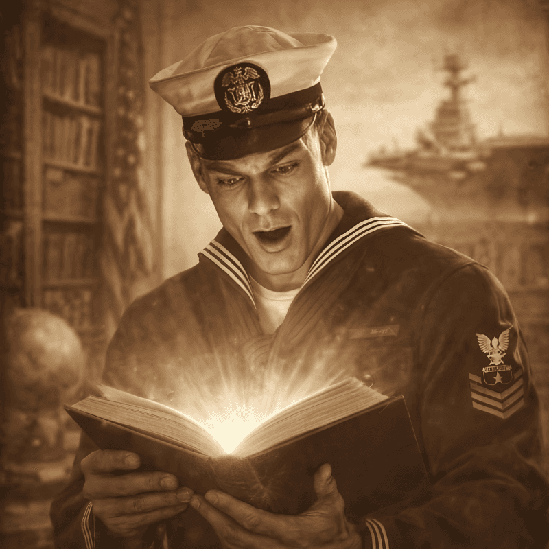 Magnus Daugschiit during his Navy years